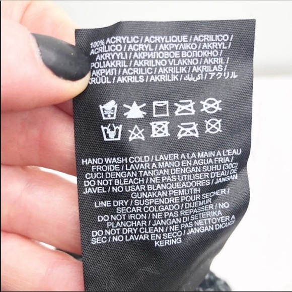 Hurley Unisex Max Cuff Slouchy 2.0 Knit Black Gray Beanie Winter Space Dye - Picture 11 of 11